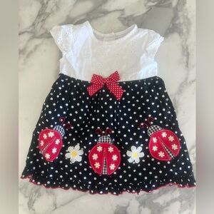 Sold // Ladybug embroidered Baby Dress 3t/2t